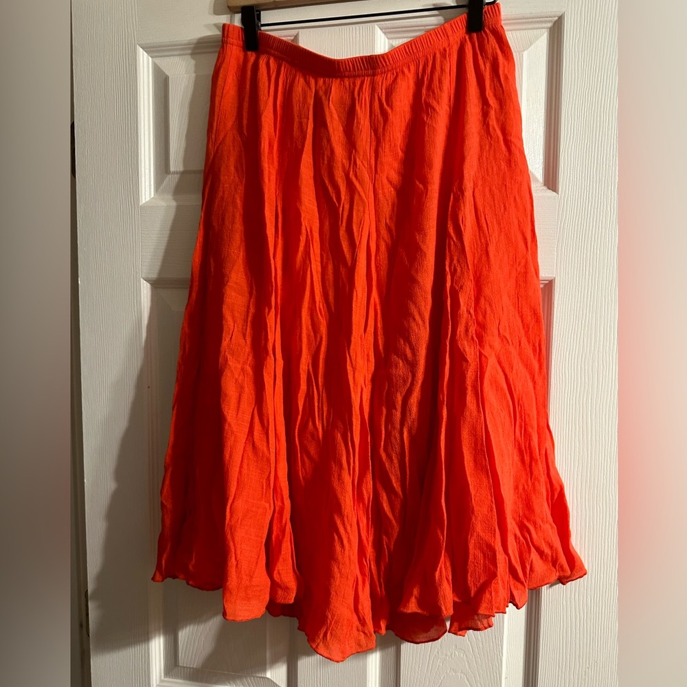 Red skirt